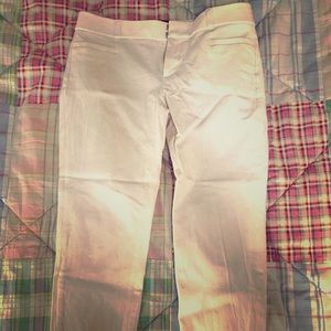 White Capri pants